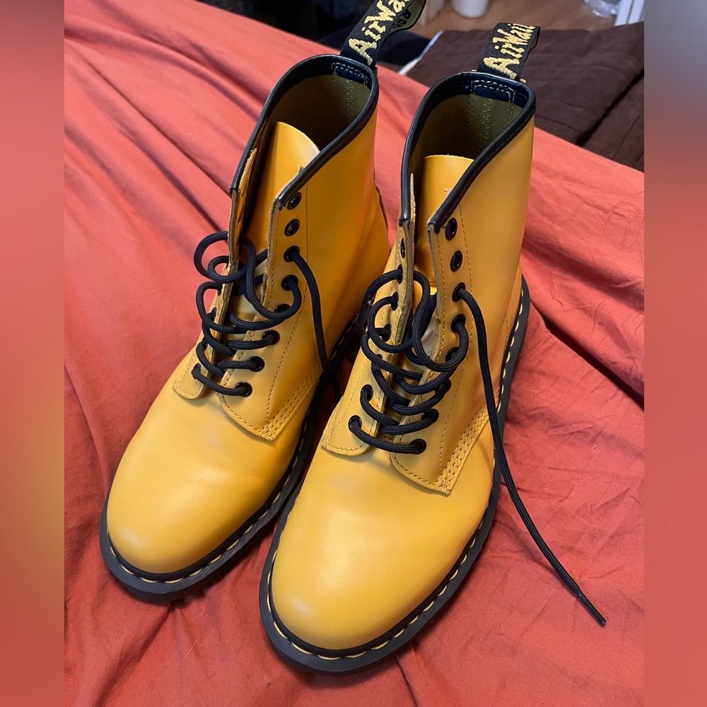 Dr. Martens Yellow Boots - Picture 2 of 6